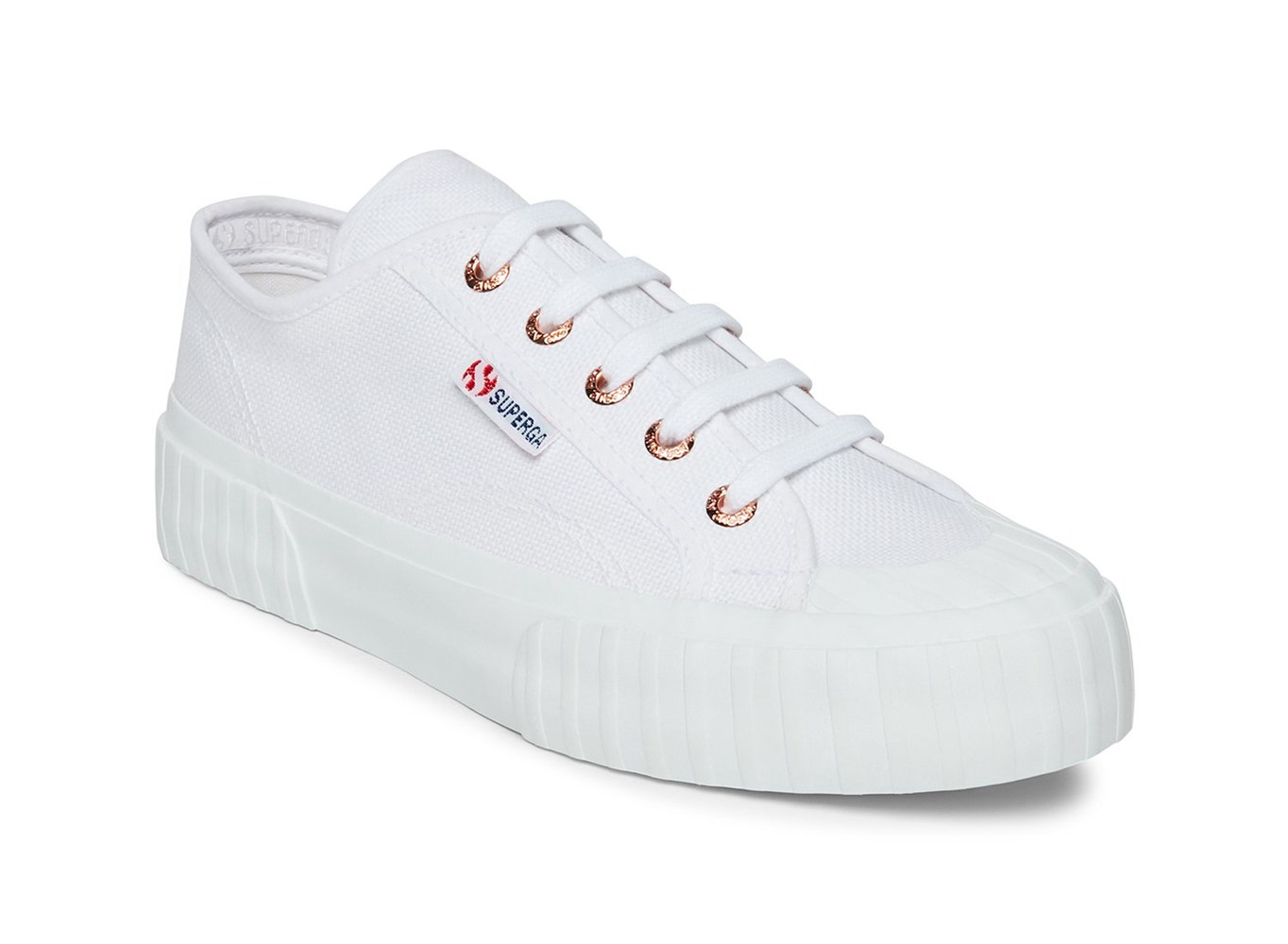 Alpargata Superga Mujer Blancas - 2630 Stripe - 349607OXY